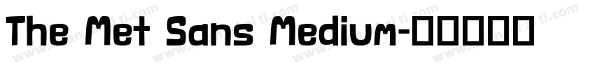 The Met Sans Medium字体转换